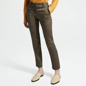 NWT Theory Treeca Full Length Pant in Textured Linen Size 00